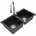 K&ouml;&ouml;givalamu Mexen Mario, graniit, 82 cm x 43.6 cm x 16.1 cm, h&otilde;be v./must v./kroom v.