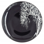 Taldrik prae Newill Tree, &Oslash; 20.5 cm, valge v./must v.