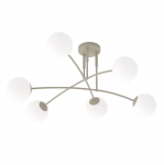 Valgusti lagi Emibig Pregos, E14, 6 x 10 W, valge v.