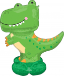 Fooliumist &otilde;hupall erikujuga Amscan AirLoonz T-Rex, roheline v.