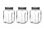 Toidu s&auml;ilitamise konteinerite komplekt Hermia SHY6603LU, 0.66 l, l&auml;bipaistev v./h&otilde;be v.