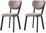 Toolide komplekt Kalune Design Beta 834 V2 974NMB1847, matt, must v./mink v., 57 cm x 46 cm x 86 cm, 2 tk