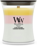 K&uuml;&uuml;nal, l&otilde;hna WoodWick Floral Blossoms, 50 - 65 h, 275 g, mitmev&auml;rviline