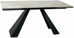 S&ouml;&ouml;gilaud pikendatav Salvadore, must v./pruunikas v., 160 - 240 cm x 90 cm x 77 cm