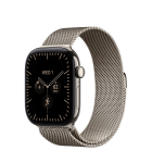 Nutikell Apple Watch Series 12 GPS + Cellular 46mm MJGP4ET/A, natural titaanist korpus koos natural milanese loop rihmaga - S/M
