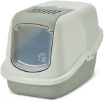 Suletud kassitualett Savic Nestor A0227-MCEG, roheline v., suletud, 56 cm x 39 cm x 38.5 cm