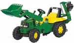 Pedaaltraktor Rolly Toys Junior John Deere, kollane v./roheline v.