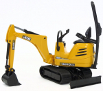 M&auml;ngutraktor Bruder 62003, 1:16, must v./kollane v.