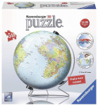 3D-pusle Ravensburger Globuss Earth 12436, 23 cm x 23 cm, 540 tk, mitmev&auml;rviline