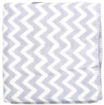 Pleed Womar Zig-Zag, valge v./hall v., 75 cm x 100 cm