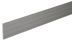 WPC viimistlusprofiil Bergdeck, puit- ja plastkomposiit (wpc), 240 cm x 6 cm x 0.5 cm, hall v.