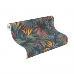 Tapeet Rasch Freundin 465228, vin&uuml;&uuml;l, roheline v./oranž v.