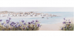 Fotomaal Home4you Beach/Purple Flowers, 150 cm x 50 cm