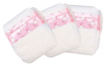 M&auml;hkmed nukkudele Bayer Deluxe Collection Diapers, valge