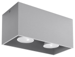 Valgusti lagi Sollux Quad SL.0382, GU10, 2 x 40 W, hall v. / hall v.
