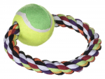 M&auml;nguasi koerale, pall Trixie Rope 3266, 18 cm, &Oslash; 6 cm, mitmev&auml;rviline