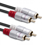 Kaabel Qoltec 2 x RCA - 2 x RCA 89798 2 x RCA male, 2 x RCA male, 0.5 m, must v.