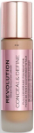 Vedel jumestuskreem Makeup Revolution London Conceal & Define, f10, 23 ml