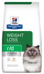 Kuiv kassitoit Hill's Prescription Diet Weight Loss r/d Chicken, kanaliha, 3 kg