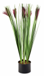 Kunsttaim potis, muru Mondex Artificial Flower HTQB3530, roheline/violetne, 64 cm x 12.5 cm