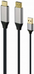 Adapter Gembird HDMI - DisplatPort 4K A-HDMIM-DPM-01 HDMI, DisplayPort/USB, 2 m, must v./hall v.