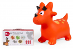 H&uuml;ppem&auml;nguasi Bo. Jumping Animal Dino, 45 cm, oranž v.