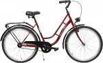 Jalgratas linna- Azimut Retro, 26 ", 17'' raam, bordoo