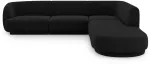 Nurgadiivan Micadoni Home Miley Velvet 6 Seats, must v., parem, 252 x 220 cm x 74 cm