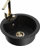 K&ouml;&ouml;givalamu Mexen Diego 5905315020055, graniit, 48.8 cm x 48.8 cm x 16.7 cm, kuldne/must