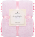 Pleed Springos Lovely Blankets Extra Soft, roosa v., 200 cm x 220 cm