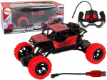 Rc auto Lean Toys 15153, 1:18, must/punane