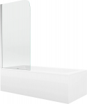 Vann seinaga, teisaldatav Mexen Cubik, 70 cm x 150 cm x 38 cm, ristk&uuml;lik, valge