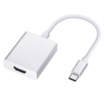 iLike HD2 USB-C pistik HDMI 4K naissoost heli- ja videokaabli adapteriga 10 cm &ndash; muundur valge