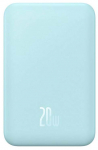 Akupank Baseus Mini, 5000 mAh, 20 W, helesinine v.