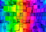 Fototapeet Artgeist Colour Jigsaw, 70 cm x 70 cm