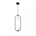 Valgusti rippuv Maytoni Ring MOD013PL-02B, G9, 2 x 25 W, must v.