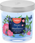 K&uuml;&uuml;nal, l&otilde;hna Bolsius Peonies and Blueberries, 25 h, Sinine