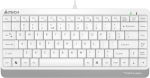 Juhtmega arvutiklaviatuur A4Tech Compact Keyboard FK11, EN, valge v.
