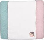 M&auml;hkimismati kate BabyFehn Bruno, 85 cm x 78 cm, sinine v./valge v./roosa v.