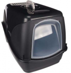 Suletud kassitualett Flamingo Gabby, must, suletud, 54 cm x 37.5 cm x 38 cm