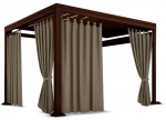Paviljoni kardin ZMOH-04, 155 x 190 cm, pruun v./beež v.