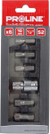 Kuusnurksete peade komplekt Proline 10753, M5 - M12, 30 mm, 1/2"