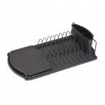 N&otilde;udekuivatusrest Kuchinox Torino, 47.5 cm x 26.5 cm x 11 cm, teras/pol&uuml;prop&uuml;leen (pp), must v.