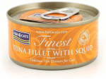 Kassi m&auml;rgtoit Fish4Cats Finest Tuna With Squid, tuunikala, 0.07 kg