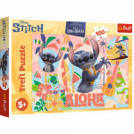 Pusle Trefl Disney Stitch, 27.5 cm x 41 cm, 100 tk, mitmev&auml;rviline