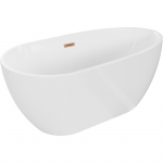 Vann, teisaldatav Mexen Eos, 150 cm x 75 cm x 58 cm, as&uuml;mmeetriline, valge/vask