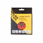 Lihvimisketas Forte Tools 80, FIBRA, 80, 12.5 cm x 12.5 cm, &Oslash; 12.5 cm, 5 tk