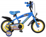 Lisaratastega laste jalgratas, laste Volare Rubble & Crew CB 1CL, sinine, 12"