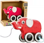 T&otilde;mmatav m&auml;nguasi, elevant Lean Toys, 14 cm, punane v.