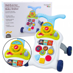 Beebi k&auml;imistool Lean Toys Multifunction, valge/mitmev&auml;rviline